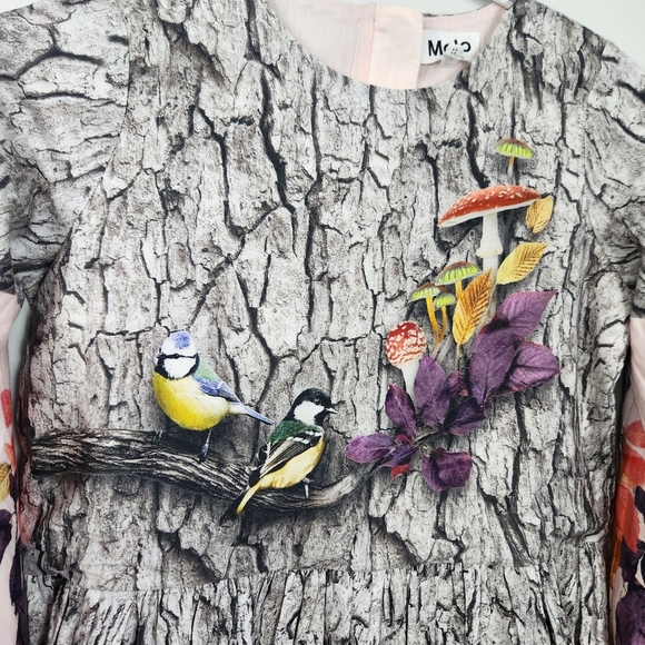 Molo Como Be A Tree Fairycore Baggy Knee Length Long Sleeve Dress Size 11 / 12 - Picture 3 of 15